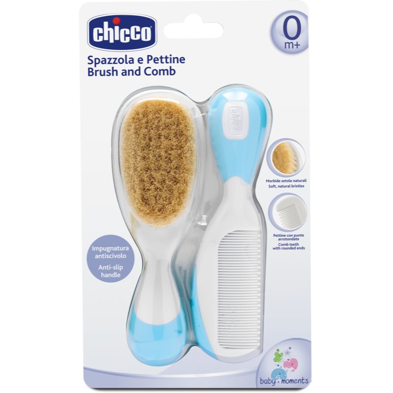 Chicco Baby Moments set 0m+ Blue(za lase)