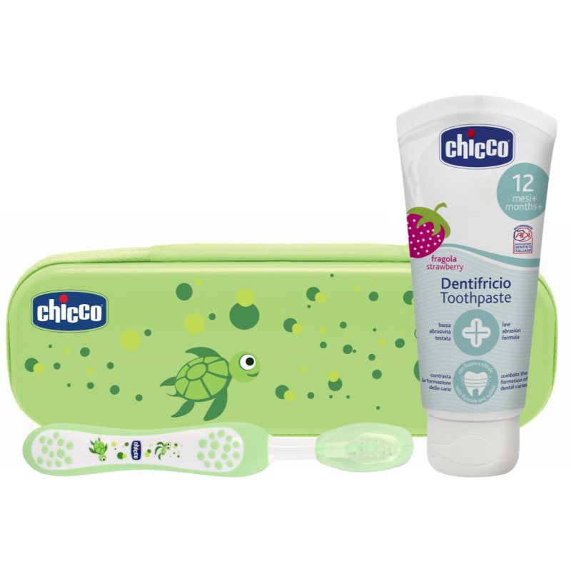 Chicco Always Smiling 12m+ dental care set for children Green 12 m+ 1 pc
