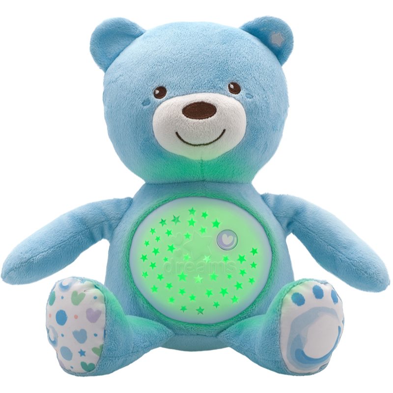 E-shop Chicco Baby Bear First Dreams projektor s melodií Blue 0 m+ 1 ks