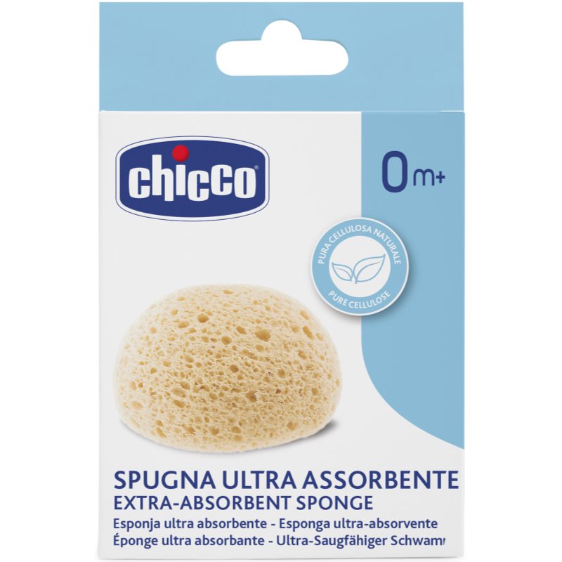 Chicco Extra-Absorbent Sponge otroška goba za umivanje 0m+ 1 kos