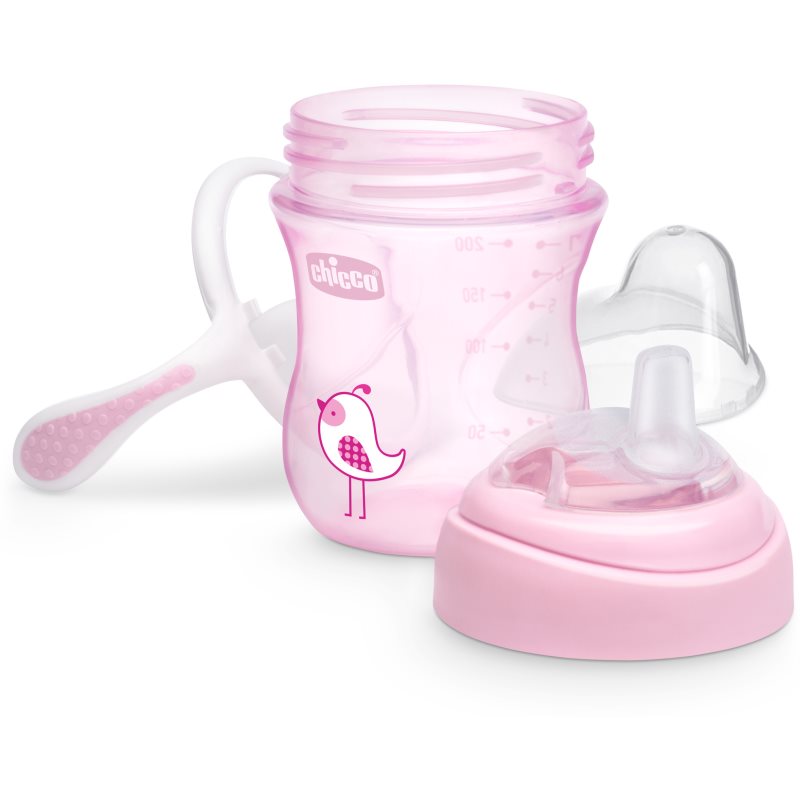 Chicco Transition Training Cup With Handles 4m+ Pink 200 Ml