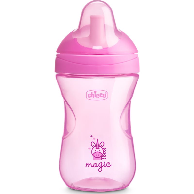 E-shop Chicco Advanced Cup Pink hrnek Pink 12 m+ 266 ml