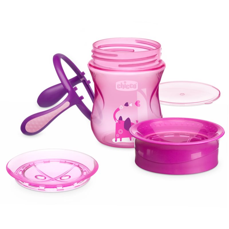 Chicco Perfect 360 Training Cup With Handles 12m+ Pink 200 Ml