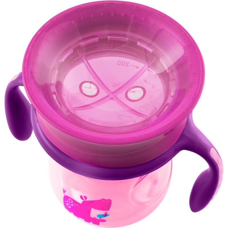 Chicco Perfect 360 Training Cup With Handles 12m+ Pink 200 Ml