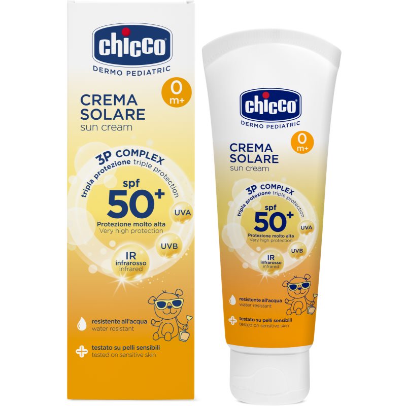 Chicco Sun Cream SPF 50+ Solkräm för barn 75 ml unisex