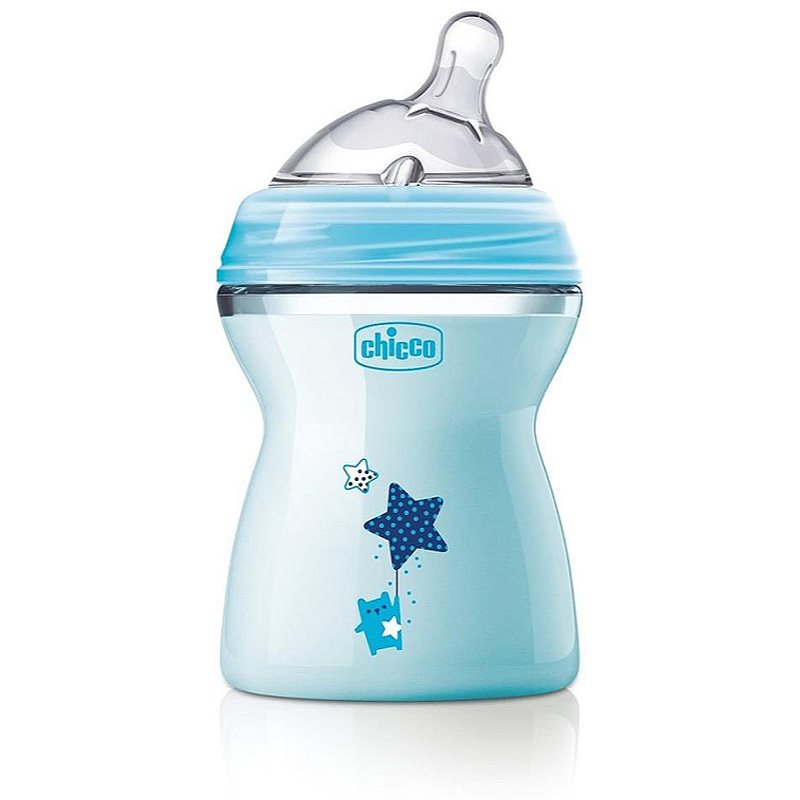 Chicco Natural Feeling Blue dojčenská fľaša 2m+ 250 ml
