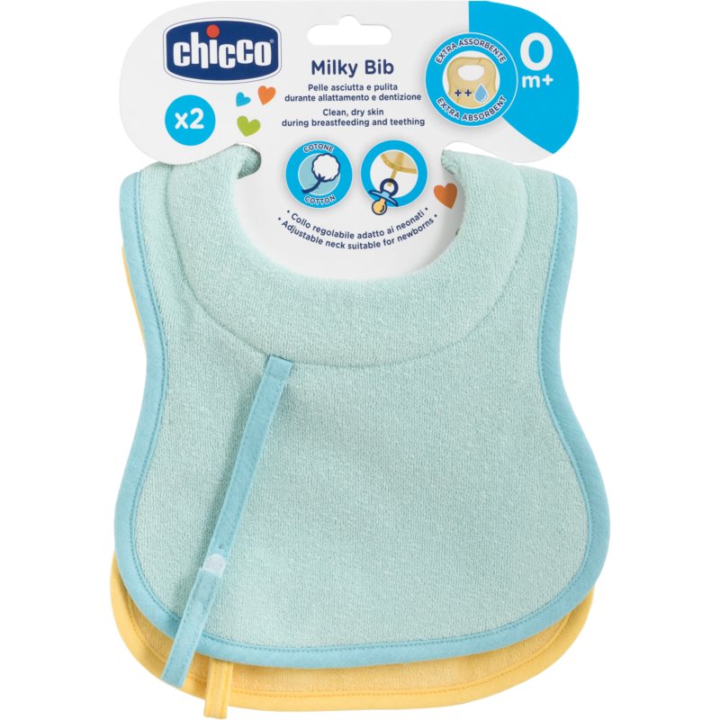 Chicco Bibs előke csecsemők számára 0m+ Boy 2 db