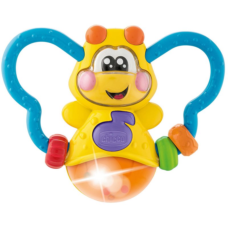 Chicco Baby Senses Lighting Bug kramtomas žaislas su barškučiu 1 vnt.