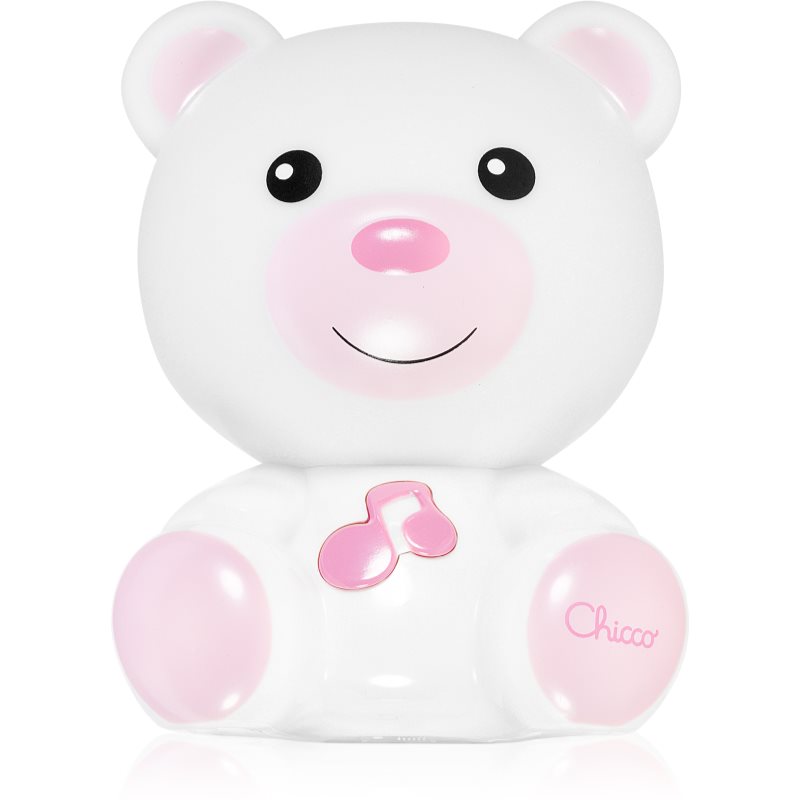 Chicco Dreamlight Bear noční světlo s melodií Pink 0 m+ 1 ks