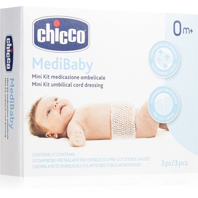 Chicco MediBaby 0m+ Set Of Belly Button Protectors For Babies 3 Pc