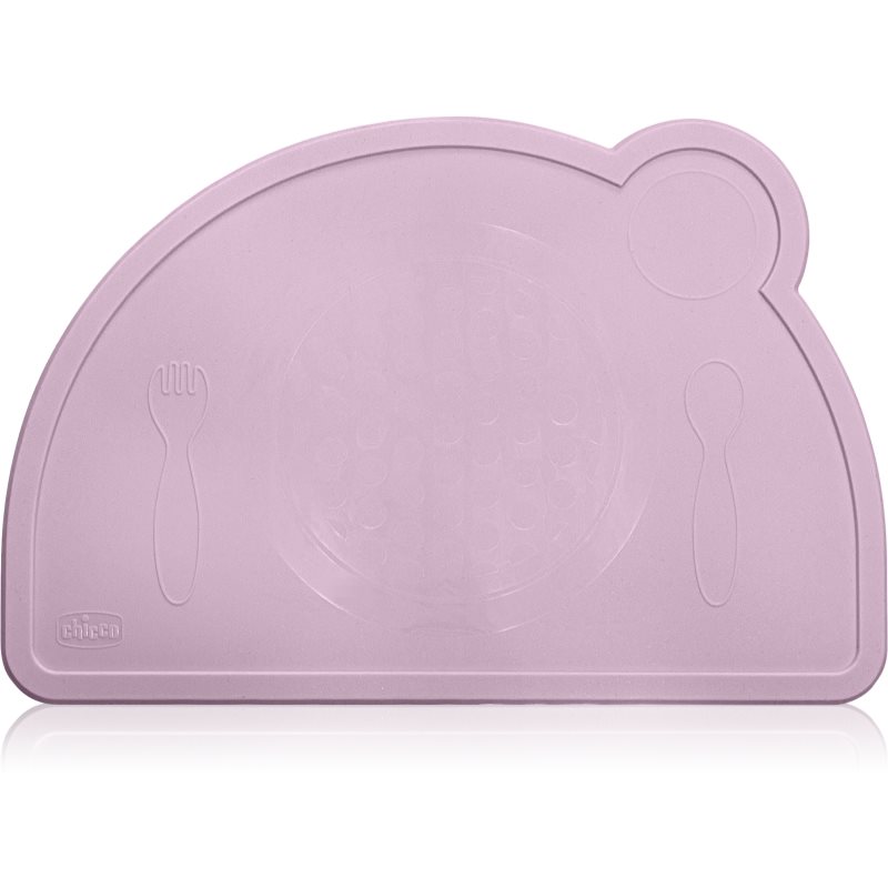 E-shop Chicco Placemat silikonové prostírání Pink 18m+ 1 ks