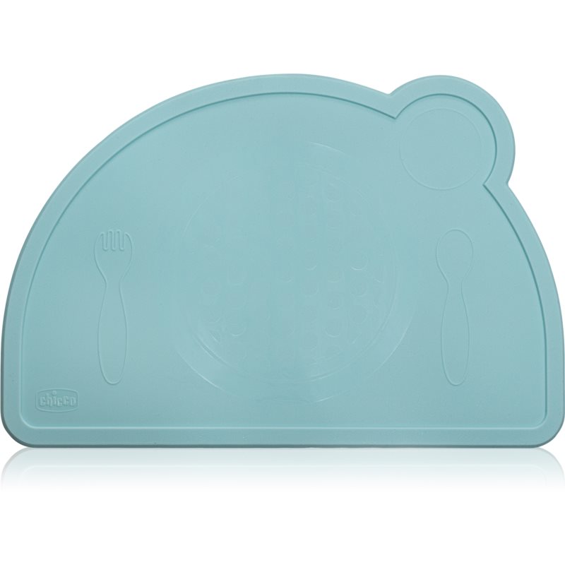 E-shop Chicco Placemat silikonové prostírání Blue-green 18m+ 1 ks