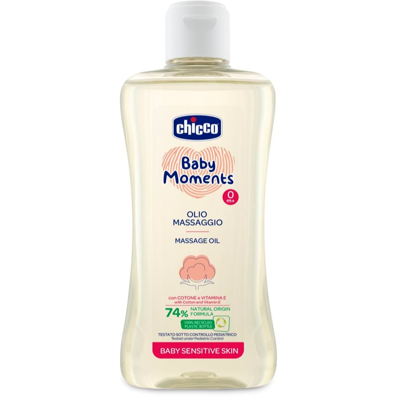 Chicco Baby Moments Sensitive масажна олія 200 мл