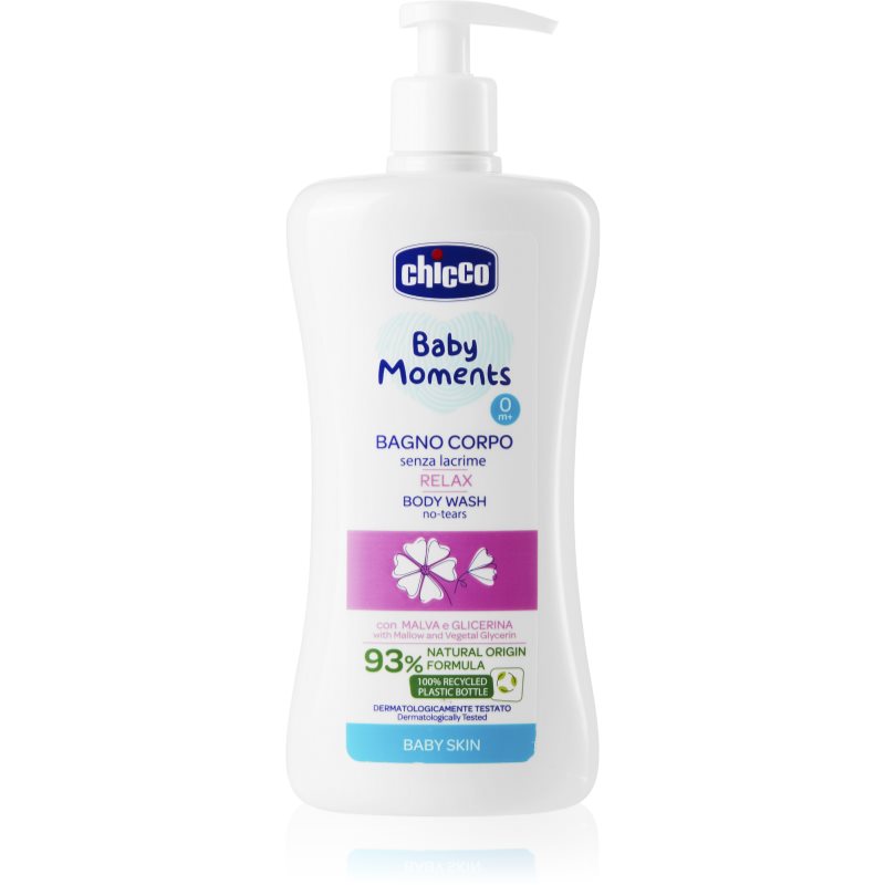 E-shop Chicco Baby Moments Relax šampon na celé tělo 0 m+ 500 ml