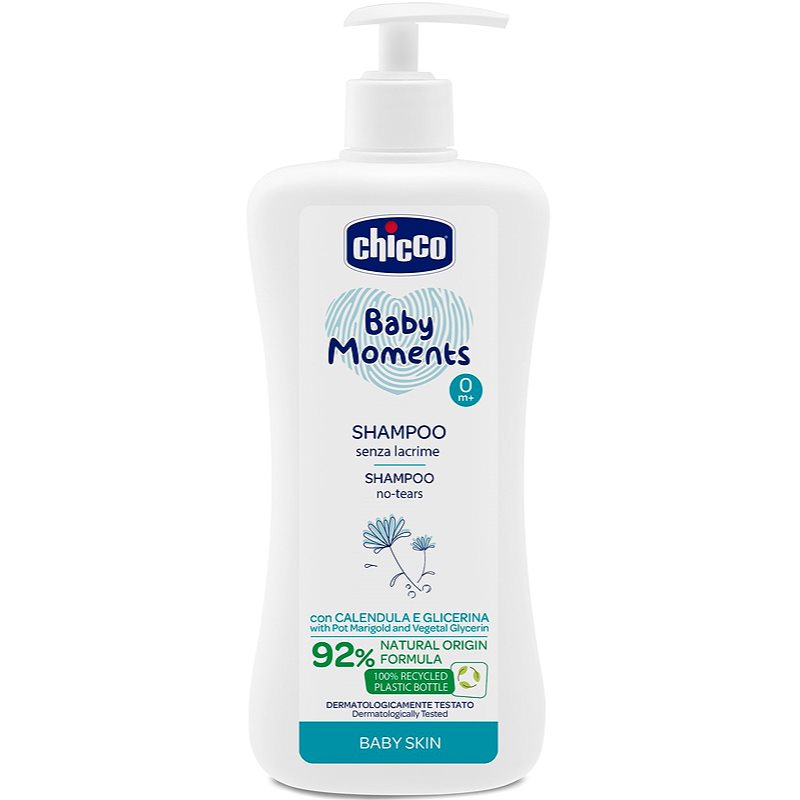 Chicco Baby Moments shampoing pour enfant pour cheveux 500 ml