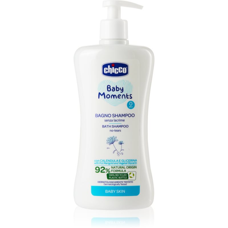 Chicco Baby Moments Bath Shampoo šampon za celotno telo za otroke od rojstva 0 m+ 500 ml