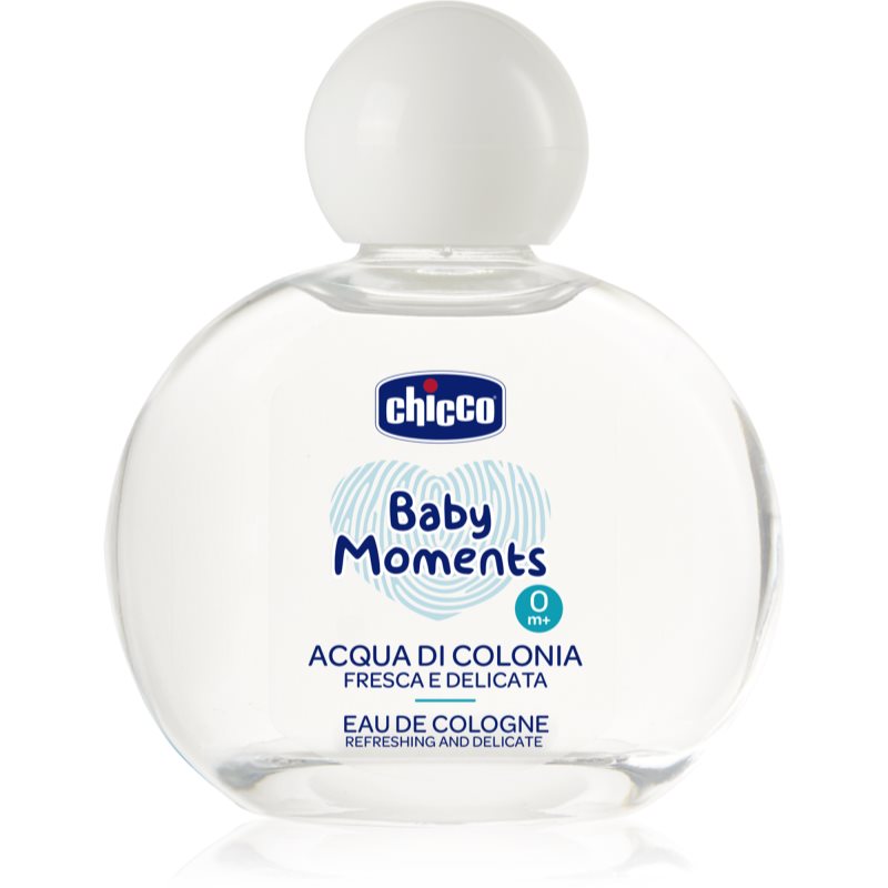 Chicco Baby Moments Refreshing and Delicate Eau de Cologne für Kinder ab der Geburt 100 ml