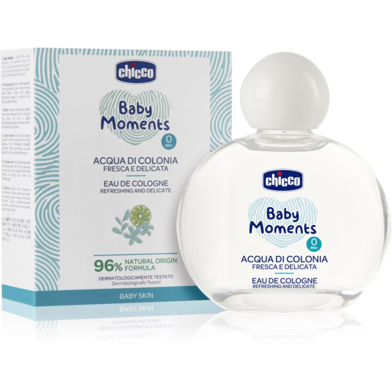 Chicco Baby Moments Refreshing and Delicate agua de colonia para bebé lactante 100 ml