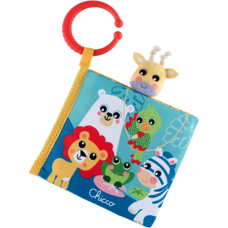 Chicco Giraffe Finger Puppet 3-24 m kontrastní edukativní knížka 15 x 4 x 15 cm 1 ks