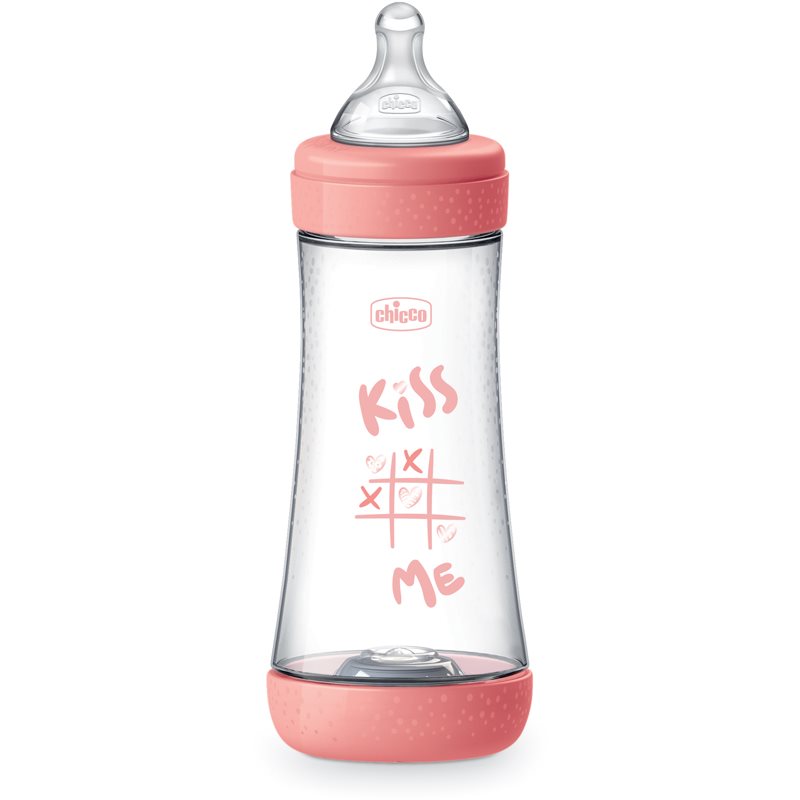 E-shop Chicco Perfect 5 kojenecká láhev 4 m+ Fast Flow Pink 300 ml