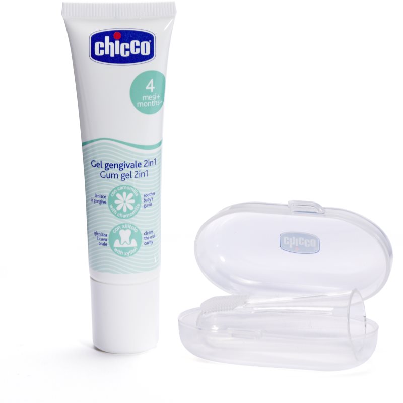 E-shop Chicco Oral Care Set sada zubní péče pro miminka 4 m+ 1 ks