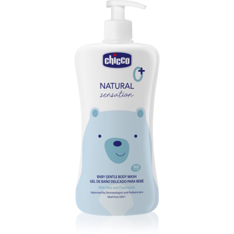 Chicco Natural Sensation Baby nežni gel za umivanje za otroke od rojstva 0+ 500 ml