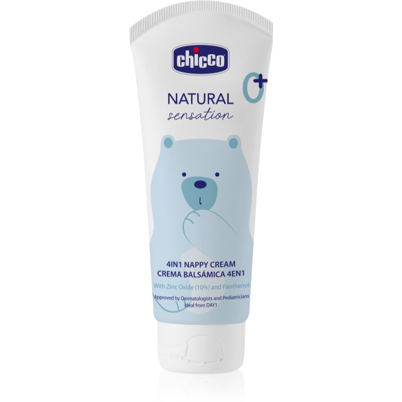 Chicco Natural Sensation Baby Nappy Rash Cream For Babies 0+ 100 Ml
