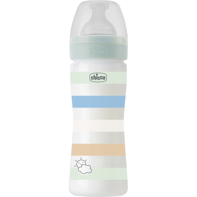 Chicco Well-being Colors пляшечка для годування Boy 2 M+ 250 мл