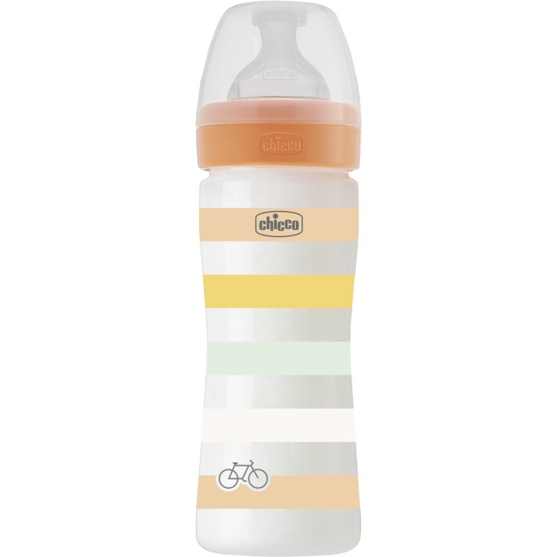 Chicco Well-being Colors пляшечка для годування Universal 2 M+ 250 мл