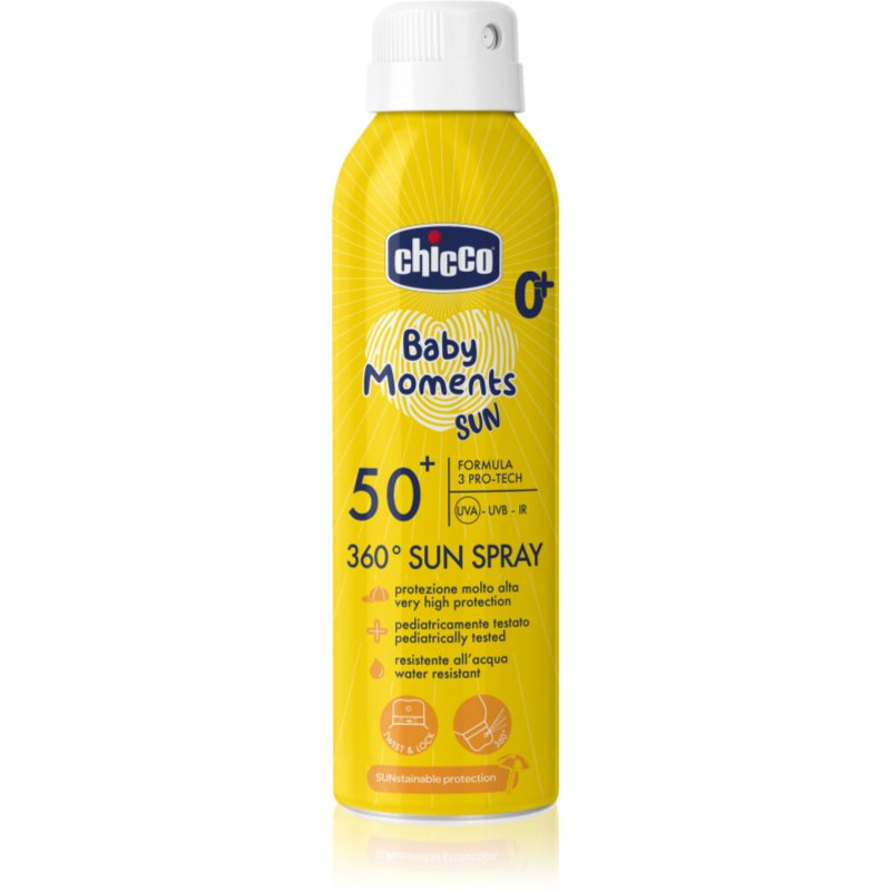 E-shop Chicco Baby Moments Sun ochranný sprej pro děti 0 m+ 150 ml