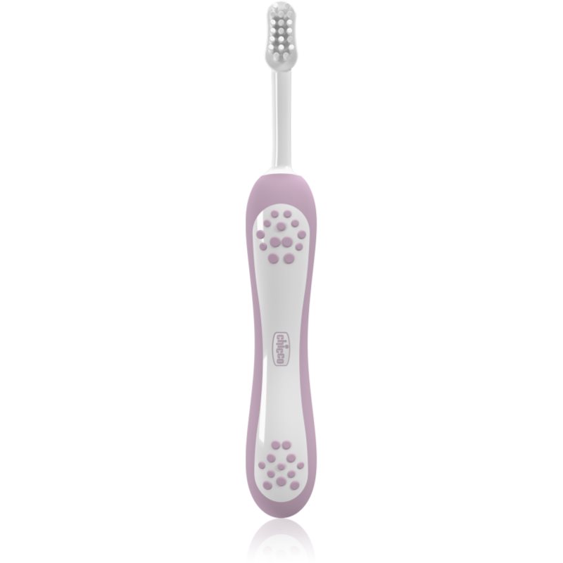 Chicco Toothbrush 6-36m zubní kartáček pro děti Lilac 1 ks