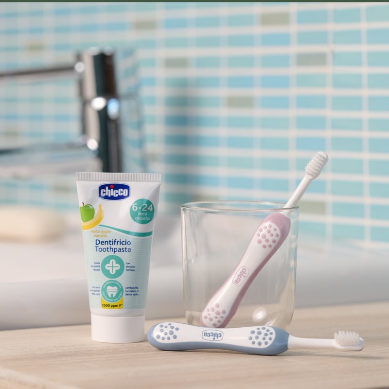 Chicco Toothbrush 6-36m Zahnbürste für Kinder Indigo 1 St.