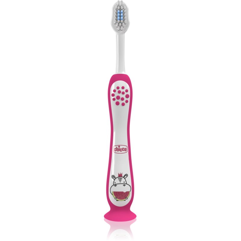 Chicco Toothbrush 3-6y+ zubní kartáček pro děti Hippo 1 ks
