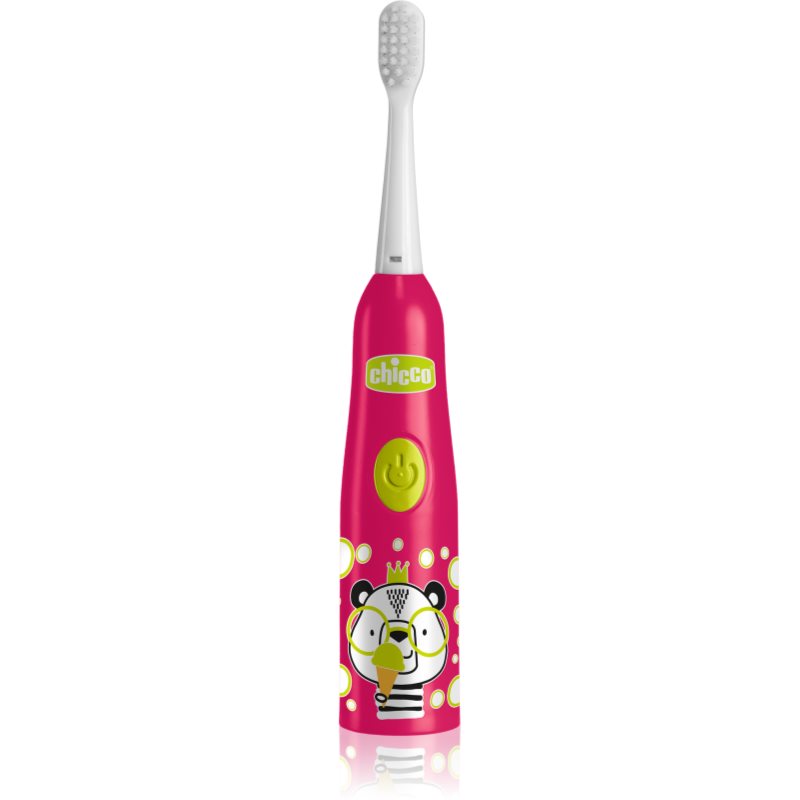 Chicco Electric Toothbrush 3y+ bateriový dětský zubní kartáček pro děti Panda 1 ks