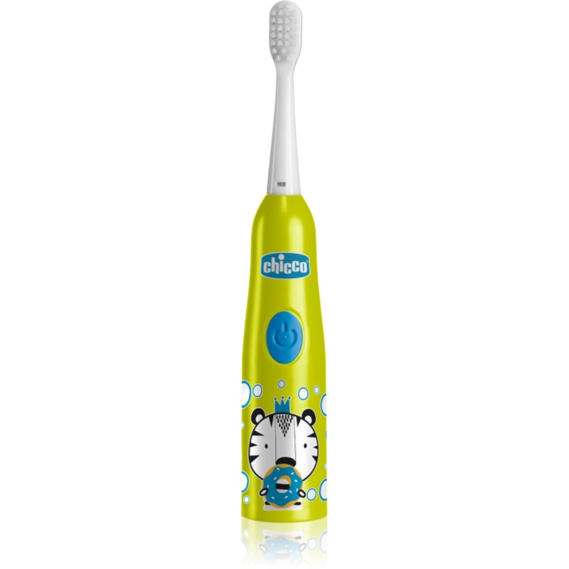 Chicco Electric Toothbrush 3y+ bateriový dětský zubní kartáček pro děti Tiger 1 ks