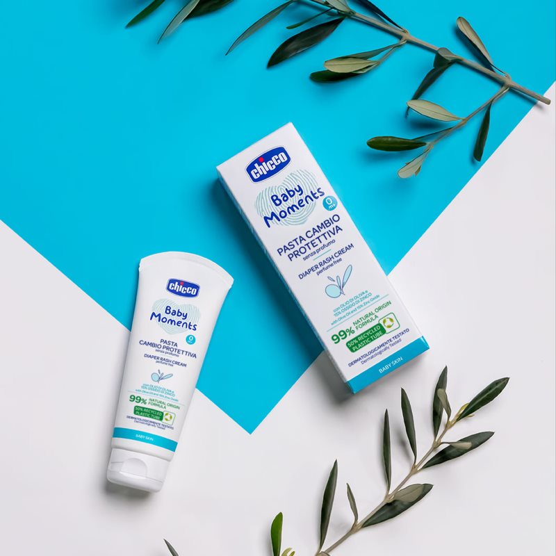 Chicco Protective Diaper Cream Creme für die tägliche Pflege des Pos für Kinder ab der Geburt 100 ml