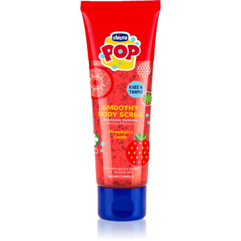 Chicco POP Smooth Body Scrub body scrub for children Strawberry Candy 150 ml