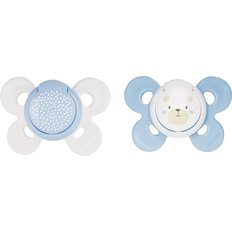 Chicco Physio Comfort 0-6m Schnuller Boy-Bear/Dots 2 St.