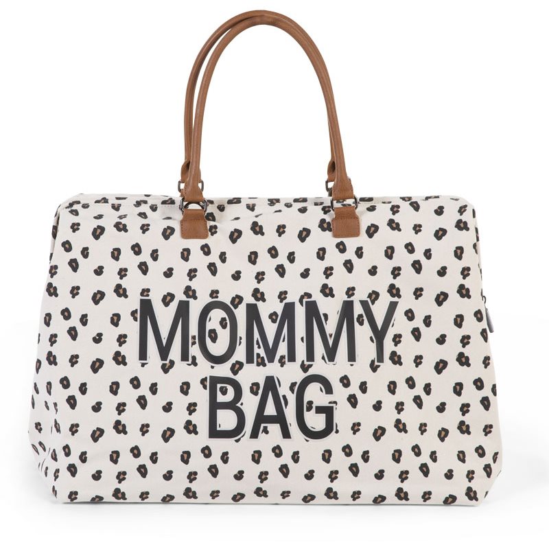 Childhome Mommy Bag Canvas Leopard чанта за смяна на пелените 55 x 30 x 30 cm 1 бр.