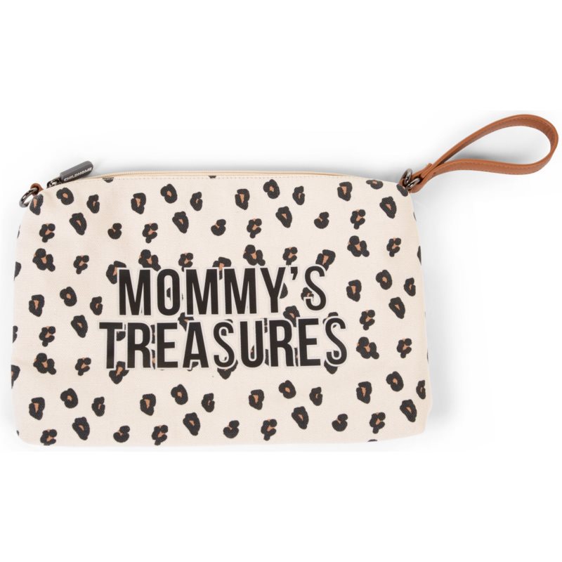 Childhome Mommy's Treasures Clutch dėklas Canvas Leopard 1 vnt.