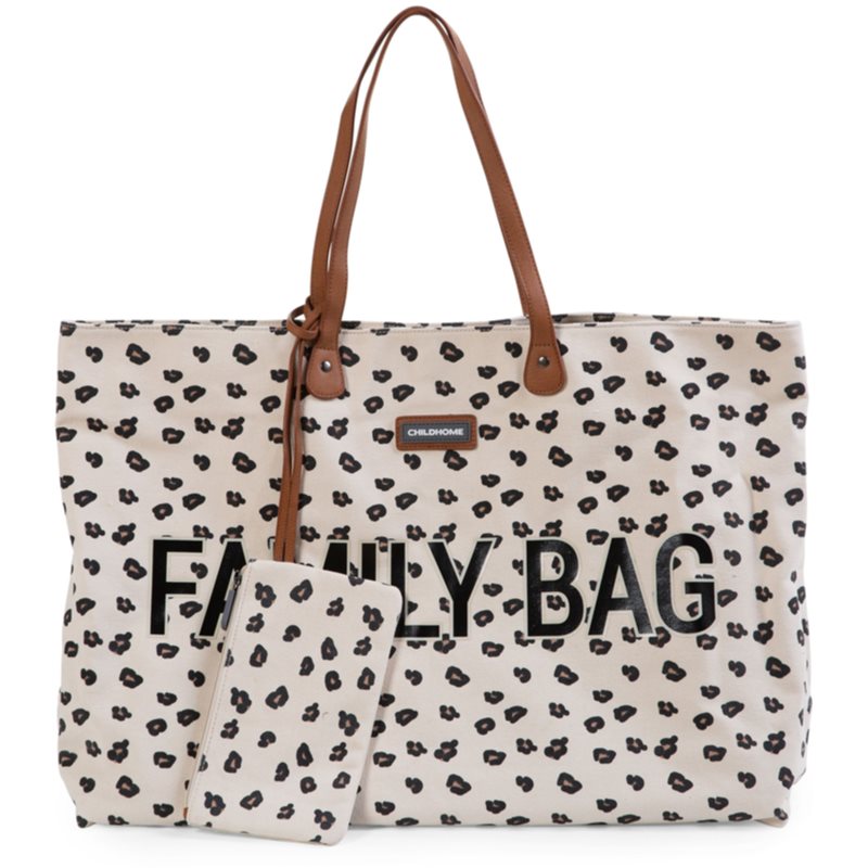 Childhome Family Bag Canvas Leopard Travel Bag 55 X 40 X 18 Cm 1 Pc