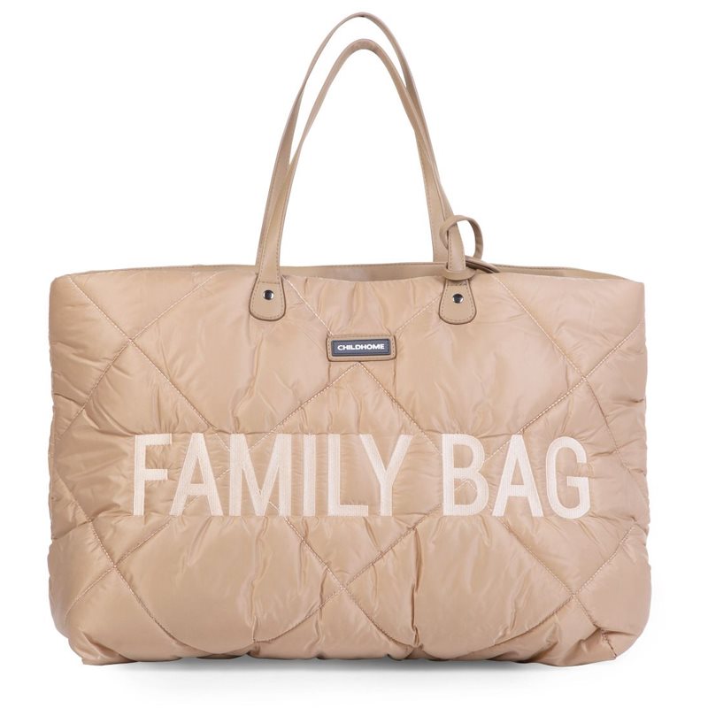 Childhome Family Bag Puffered Beige cestovná taška 55 x 40 x 18 cm 1 ks