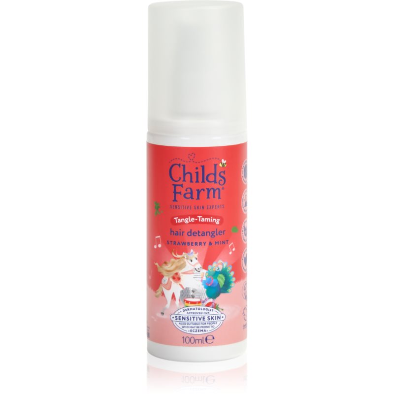 Childs Farm Hair Detangler sprej pro snadné rozčesání vlasů pro děti Strawberry & Mint 100 ml