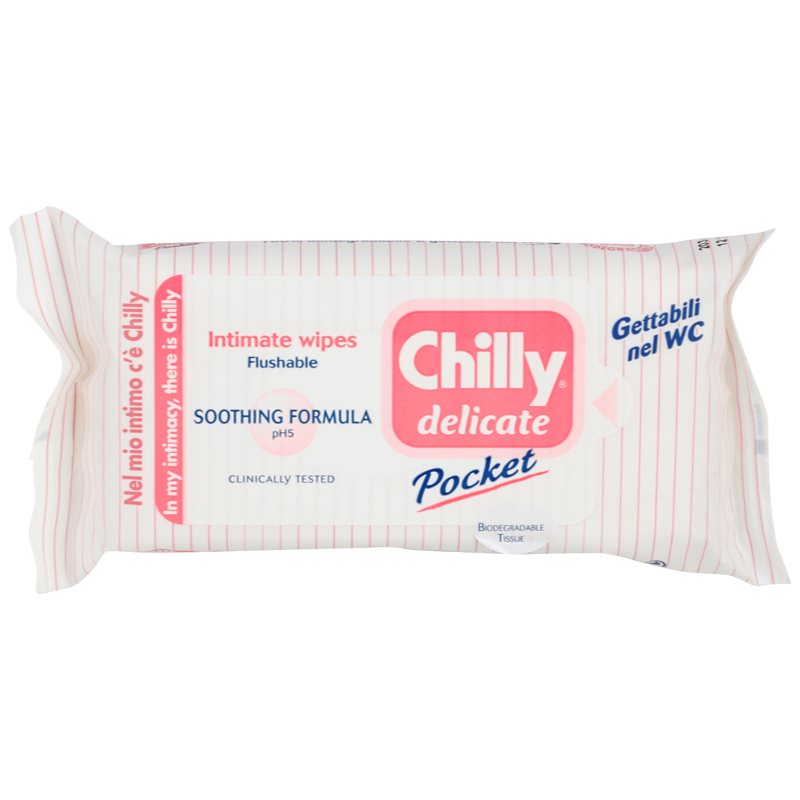 Chilly Intima Delicate intymios higienos valomosios servetėlės 12 vnt.