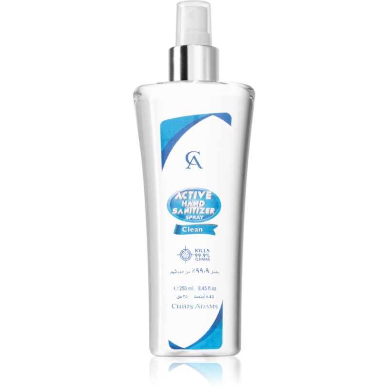 Chris Adams Active Hand Sanitizer čistilno pršilo za roke 250 ml