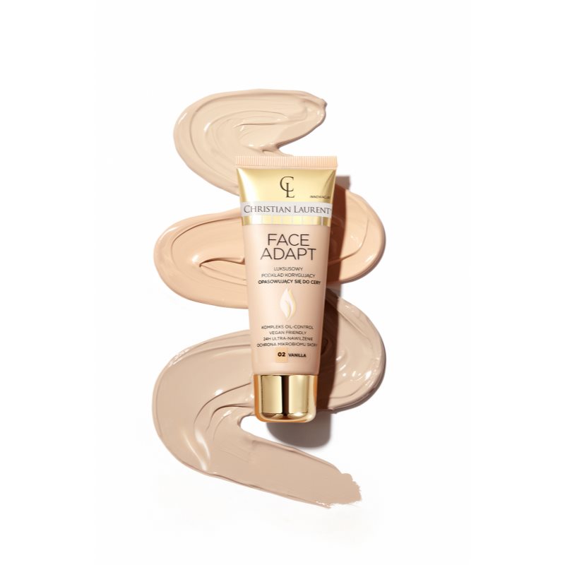 Christian Laurent Face Adapt nawilżający podkład z efektem wygładzającym odcień 03 Beige 30 ml