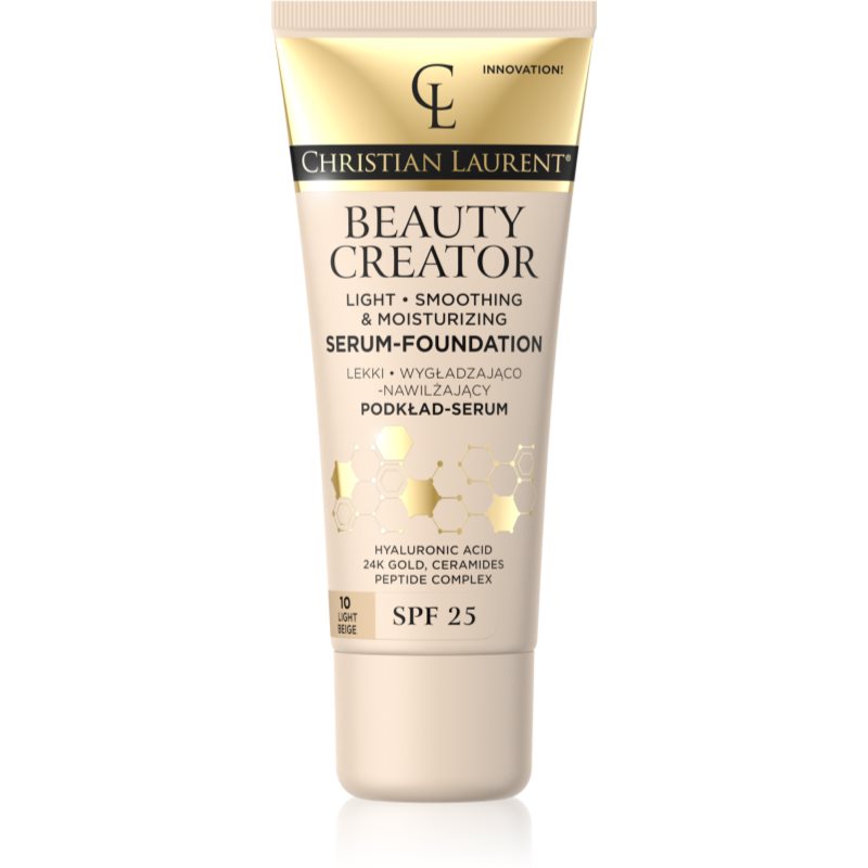 Christian Laurent Beauty Creator leichtes feuchtigkeitsspendendes Make up SPF 25 Farbton 10 Light Beige 30 ml