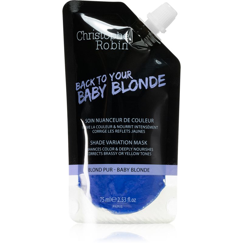 Christophe Robin Shade Variation Mask бондінг-маска для фарбування волосся для волосся Baby Blond 75 мл