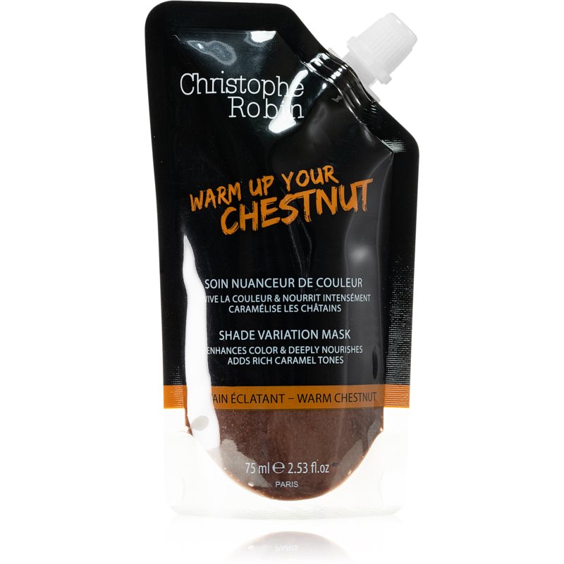 Christophe Robin Shade Variation Mask Bonding Colour Mask For Hair Warm Chestnut 75 Ml