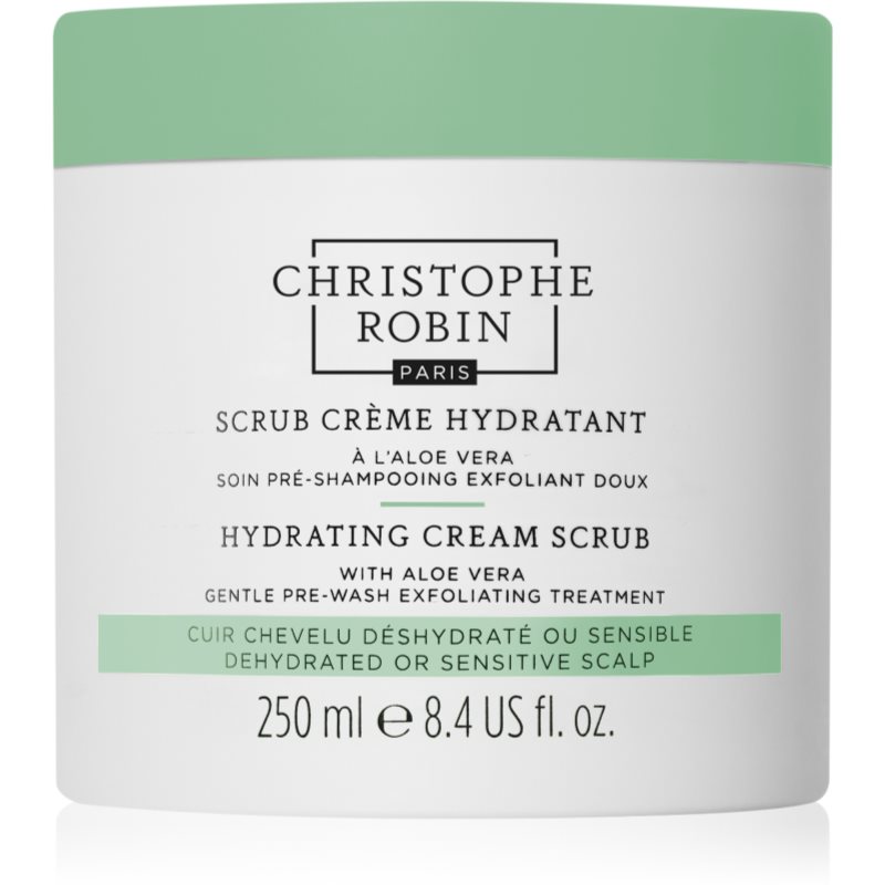 Christophe Robin Hydrating Cream Scrub drėkinamasis šveitiklis plaukams ir galvos odai 250 ml